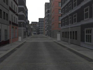 lowpoly stad 1 3D Model