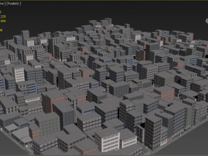lowpoly city 1 3D Model