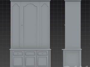 pink wardrobe Modelo 3D