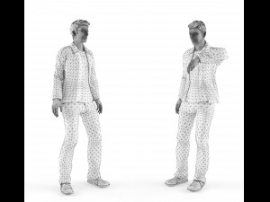 young man in a jacket 3D Модель