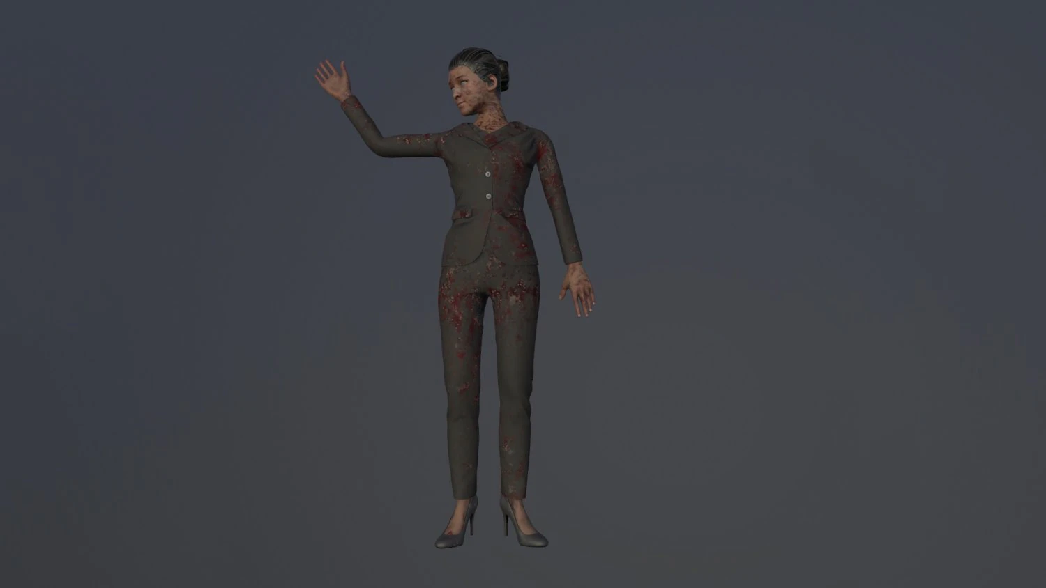 Female dead 3D Model .c4d .max .obj .3ds .fbx .stl .blend 