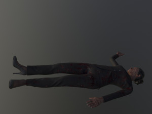 Female dead 3D Model