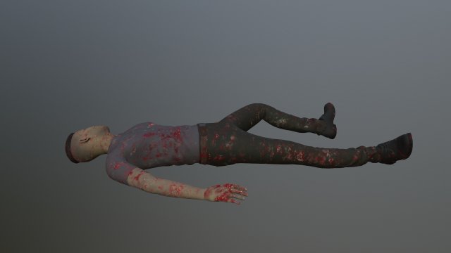 Man dead 3Dモデル .c4d .max .obj .3ds .fbx .stl .blend 
