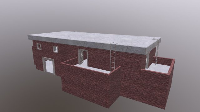 Abandoned structure Model 3D .c4d .max .obj .3ds .fbx .stl .blend 
