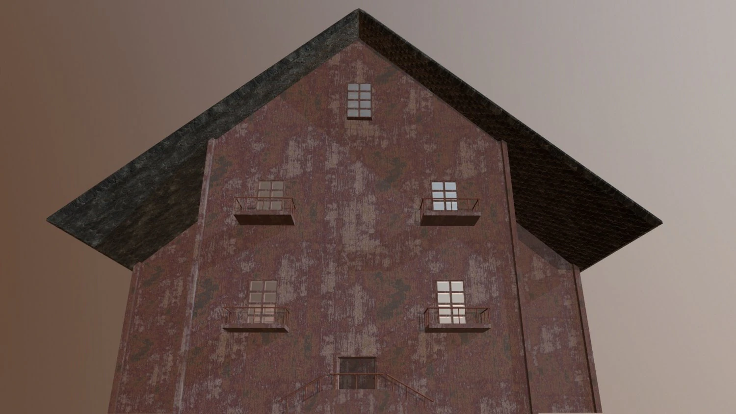 House horror 3D Model .c4d .max .obj .3ds .fbx .stl .blend 