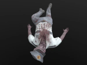 Pol&iacute;cia morta Modelo 3D