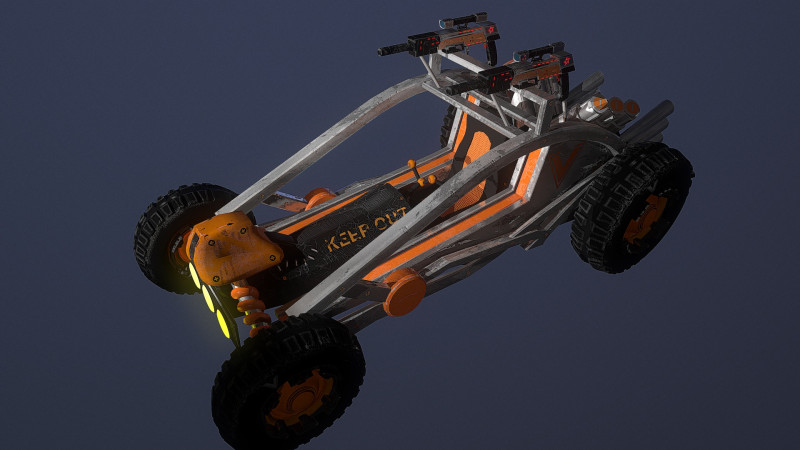 Outrunner the War 3D-Modell .c4d .max .obj .3ds .fbx .stl .blend 