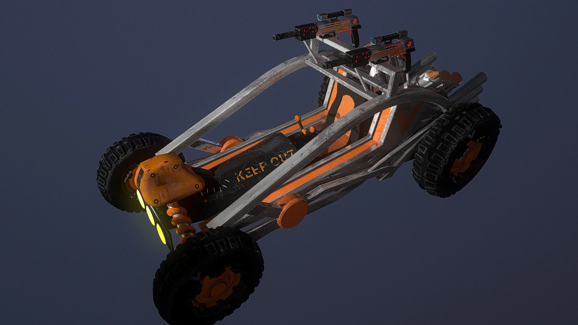 Outrunner the War 3D Model .c4d .max .obj .3ds .fbx .stl .blend