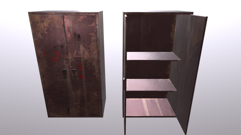 Old Cabinet v5 Modelo 3D .c4d .max .obj .3ds .fbx .stl .blend 