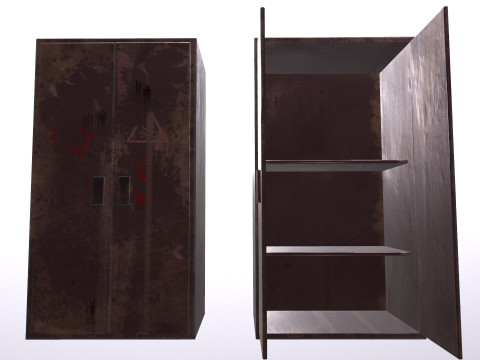 Old Cabinet v5 Modelo 3D