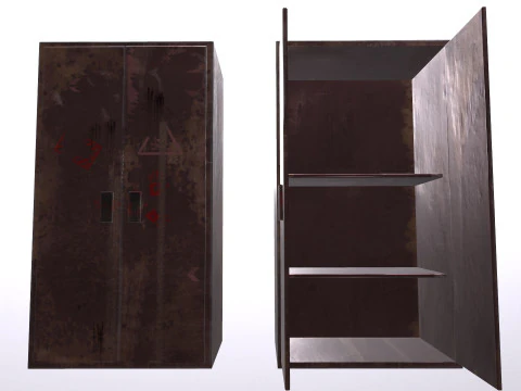 Old Cabinet v5 3D Model