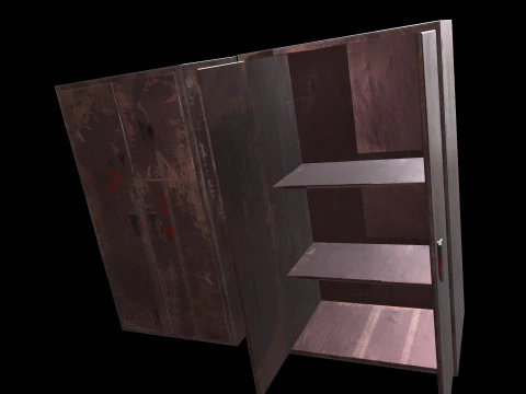 Old Cabinet v5 3D Model