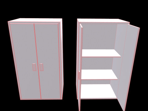 Old Cabinet v5 Modelo 3D