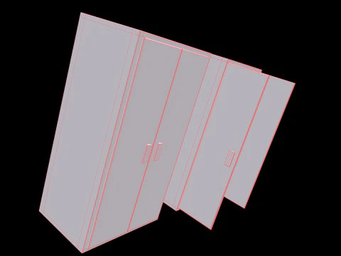Old Cabinet v5 3D Model