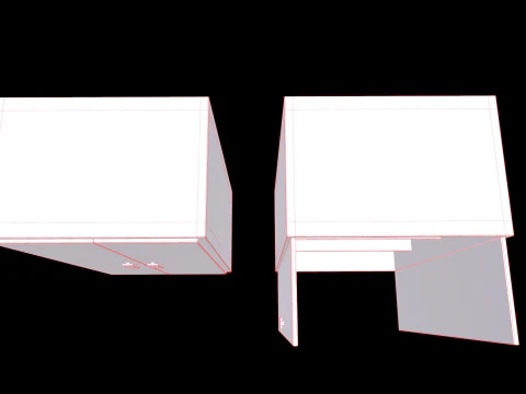 Old Cabinet v5 3D Model