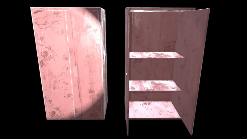 Old Cabinet v4 3D Модель .c4d .max .obj .3ds .fbx .stl .blend 