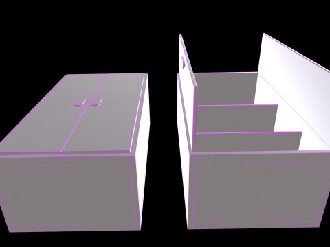Old Cabinet v4 3D Модель