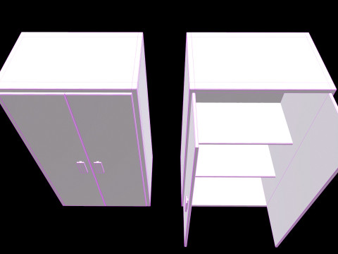 Old Cabinet v4 3D Модель