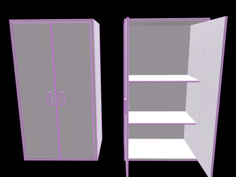 Old Cabinet v4 3D Модель