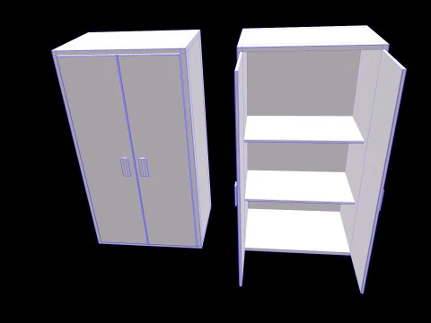 Old Cabinet v3 3D Model