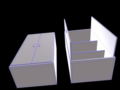 Old Cabinet v3 Modèle 3D