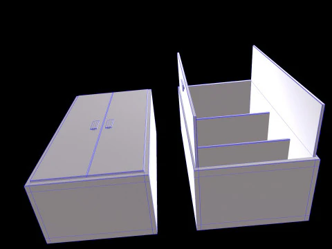 Old Cabinet v3 3D Model