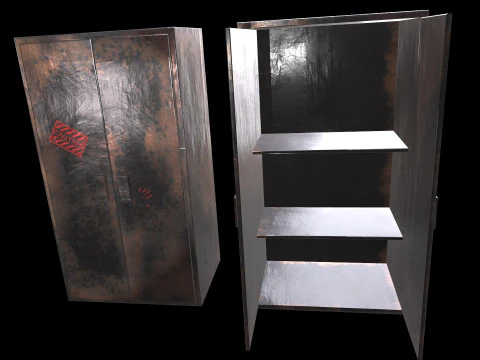 Old Cabinet v3 3D Model
