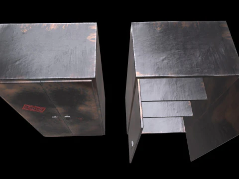 Old Cabinet v3 3D Model