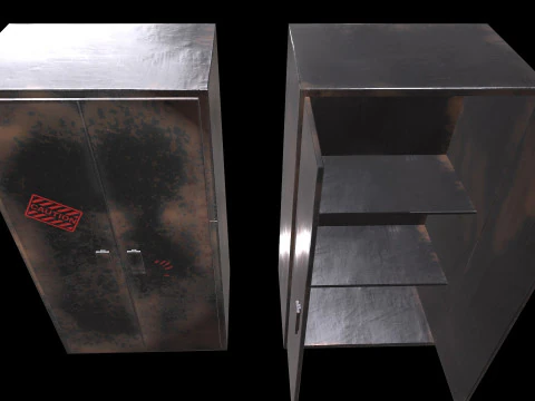 Old Cabinet v3 3D Model