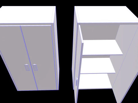 Old Cabinet v3 3D Model