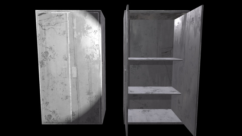 Old Cabinet v2 3D Model .c4d .max .obj .3ds .fbx .stl .blend 