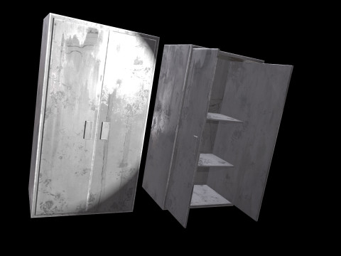 Old Cabinet v2 3D Model