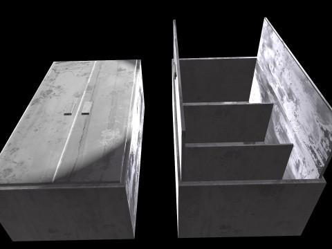 Old Cabinet v2 3D Model