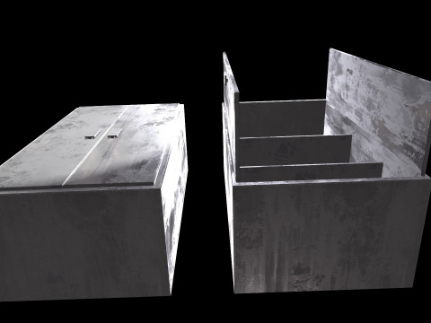 Old Cabinet v2 3D Model