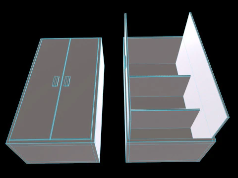 Gabinete viejo v2 Modelo 3D