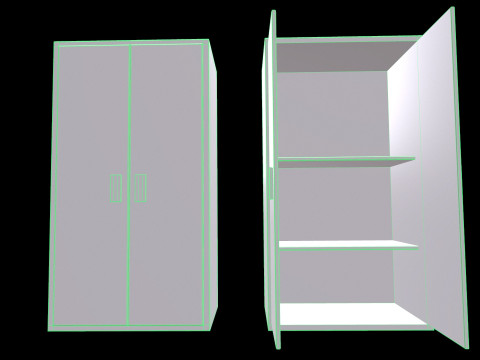 Old Cabinet Modelo 3D