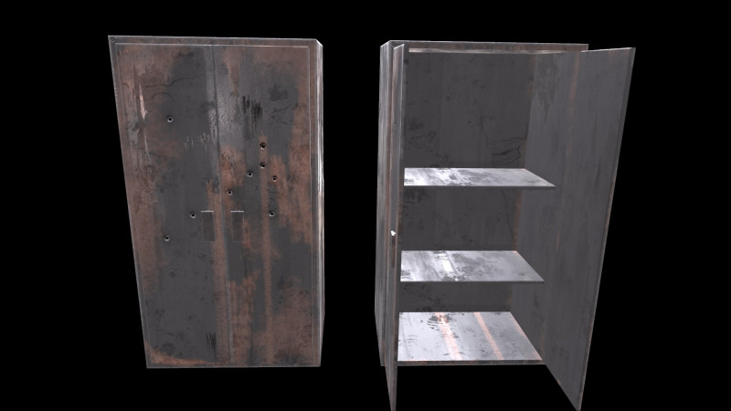 Old Cabinet Modelo 3D .c4d .max .obj .3ds .fbx .stl .blend 