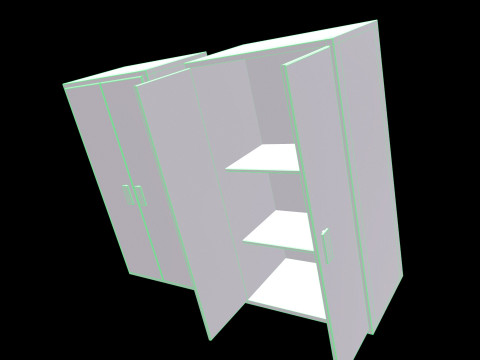 Old Cabinet Modelo 3D