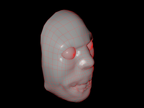 Horror Mask 3D Model
