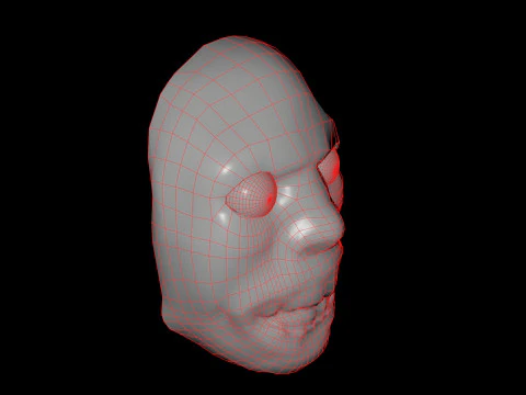 Horror Mask 3D Model
