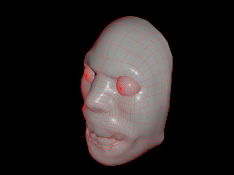 Horror Mask 3D Model