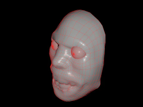 Horror Mask 3D Model