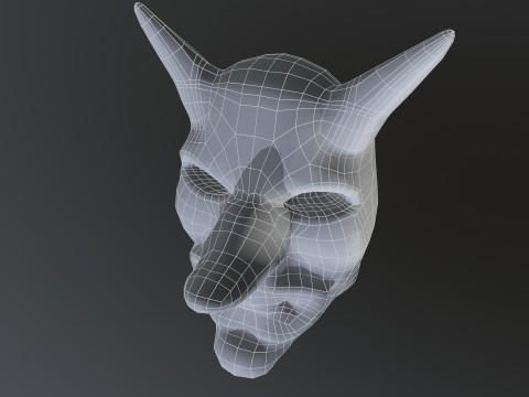 Horror Mask V2 3D Model