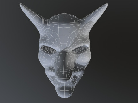 Horror Mask V2 3D Model