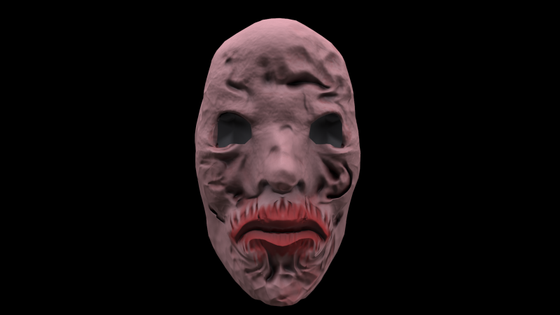 Horror Mask v3 3D Модель .c4d .max .obj .3ds .fbx .stl .blend 
