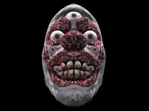 Horror Mask V4 Model 3D