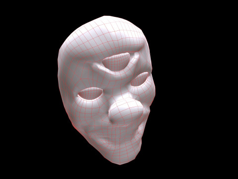 Horror Mask V4 Model 3D