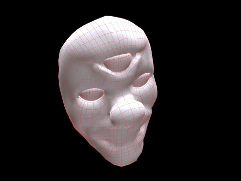 Horror Mask V4 3D Model