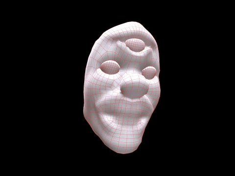 Horror Mask V4 3D Model