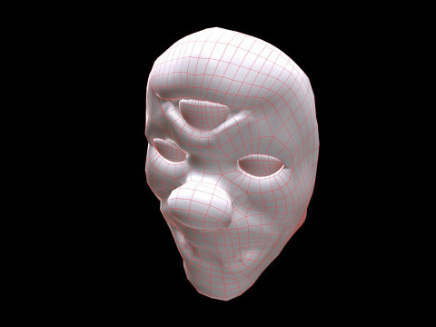 Horror Mask V4 Model 3D